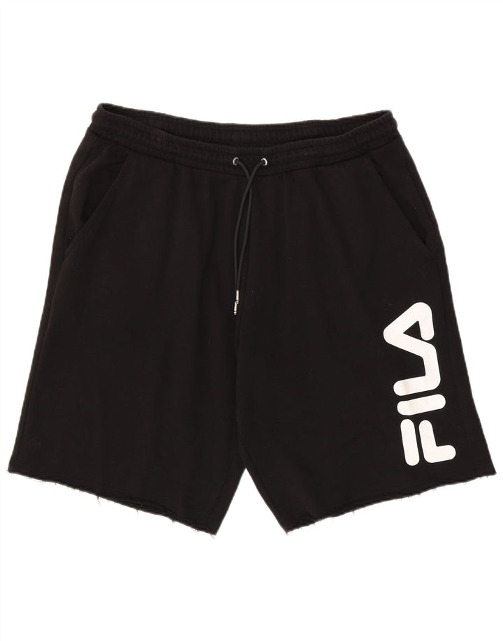 FILA Herren Graphic Sport Shorts 2XL Schwarz