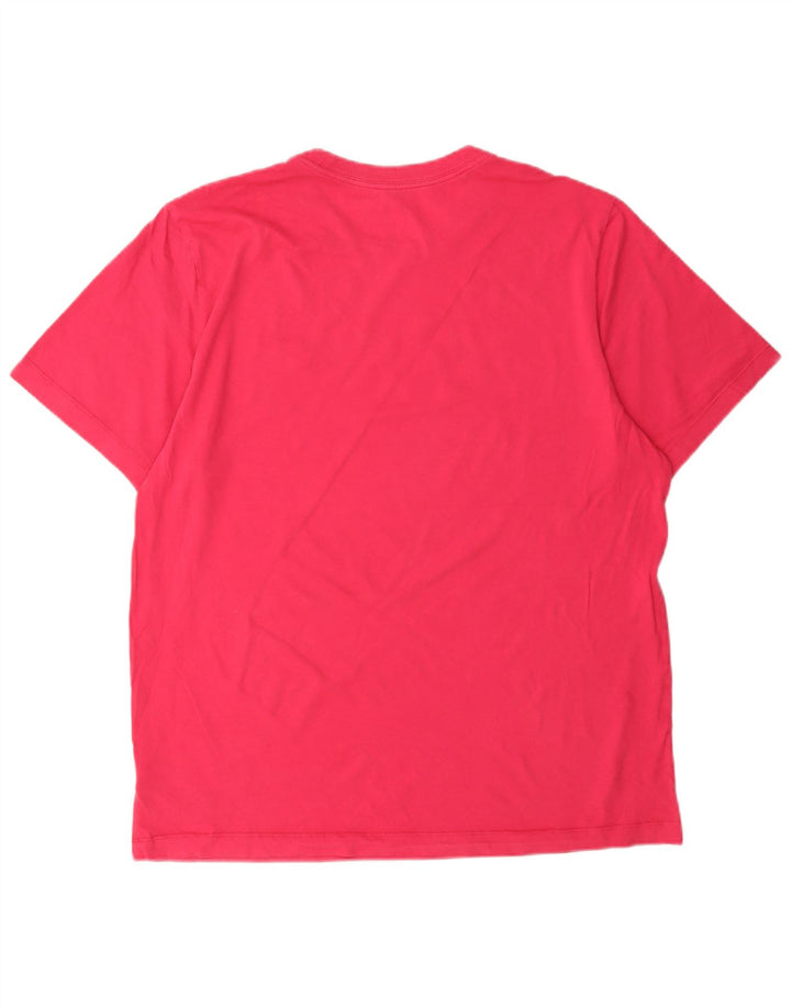 Nike Damen T-Shirt Top Large Rosa Baumwolle