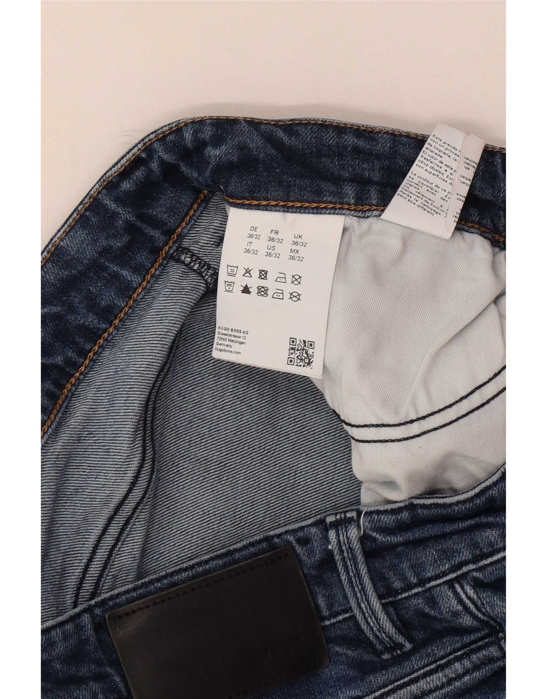 Hugo Boss Herren Slim Jeans W36 L32 Blaue Baumwolle