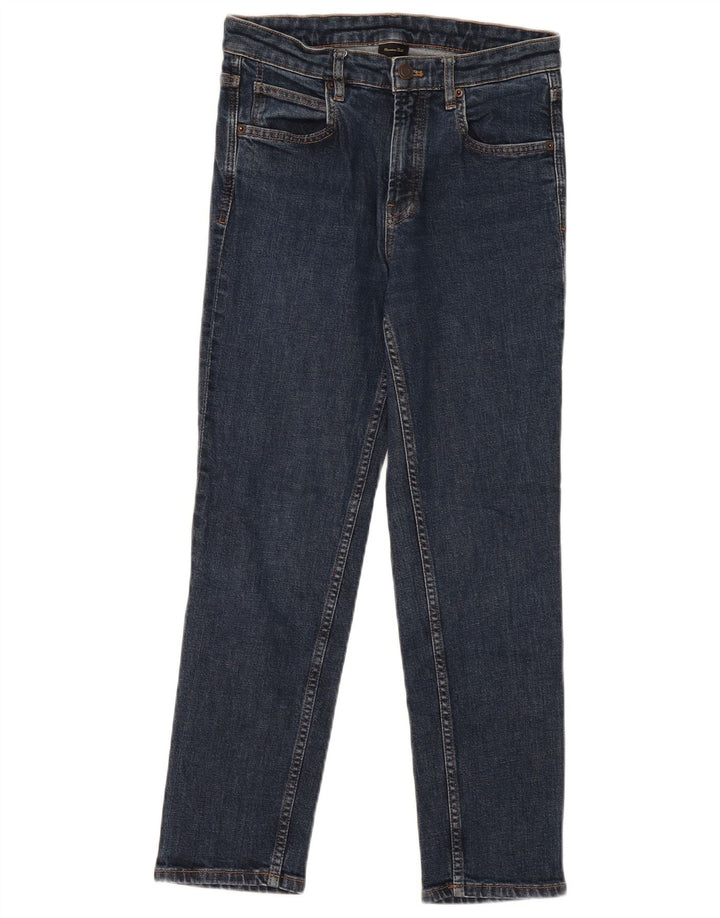 Massimo Dutti Damen Slim Jeans EU 38 Small W28 L26 Marineblau