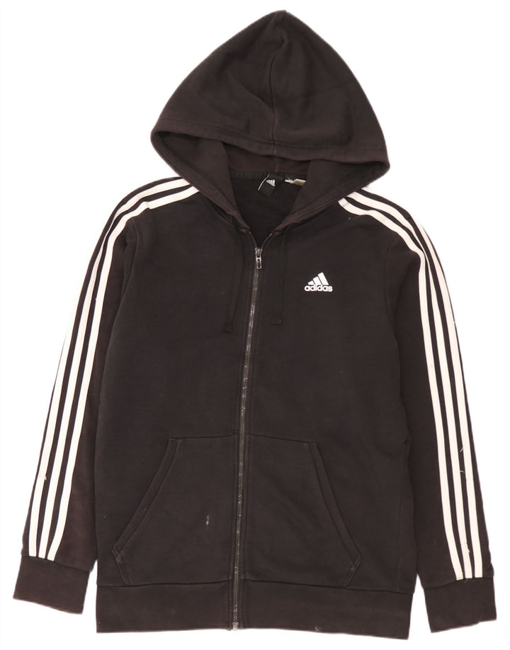 Adidas Herren Zip Hoodie Pullover Medium Schwarz