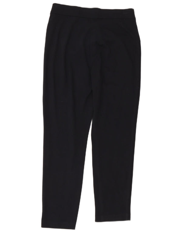 Marks & Spencer Damen Tapered Casual Hose UK 12 Medium W30 L26 Schwarz