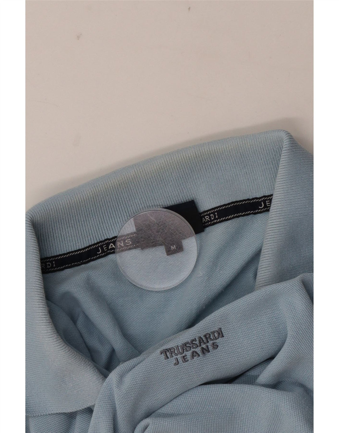 Trussardi Jeans Herren Poloshirt Mittelblau