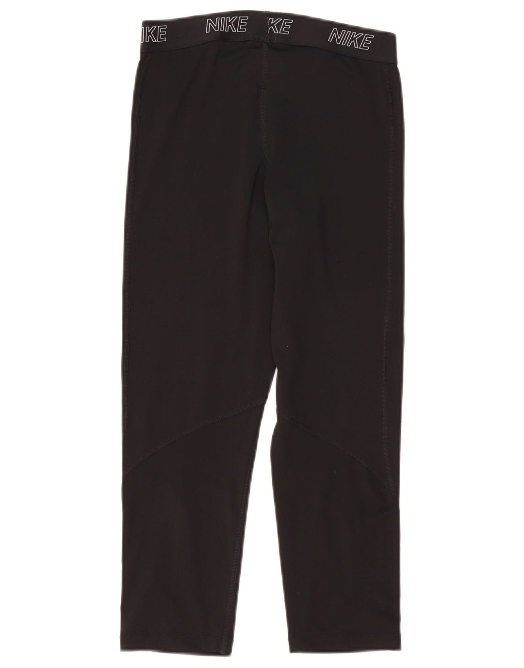 Nike Damen Dri Fit Graphic Capri Leggings UK 12 Medium Schwarz