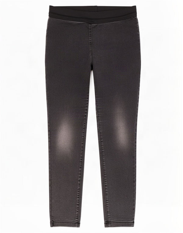 Marks & Spencer Damen Jegging-Jeans UK 12 Medium W32 L28 Schwarze Baumwolle