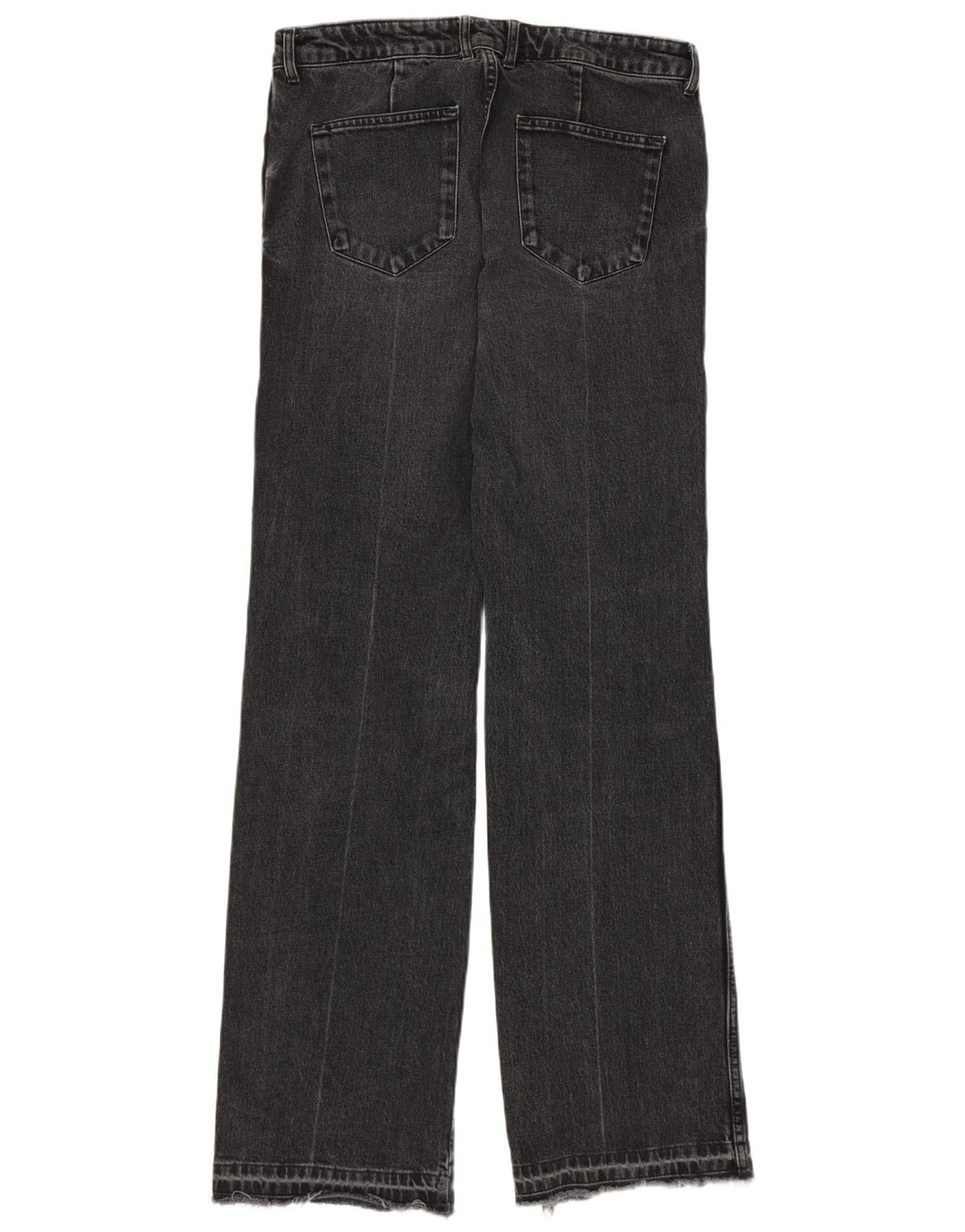 ZARA Womens Straight Jeans EU 42 Large W32 L34 Grey Cotton