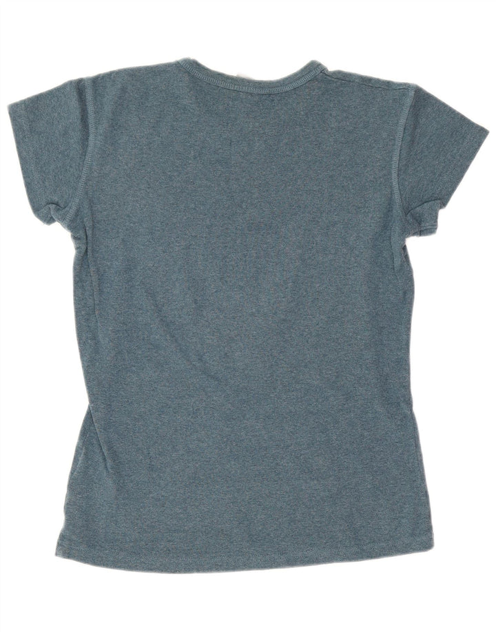 Nike Damen T-Shirt Top UK 10/12 Mittelblau