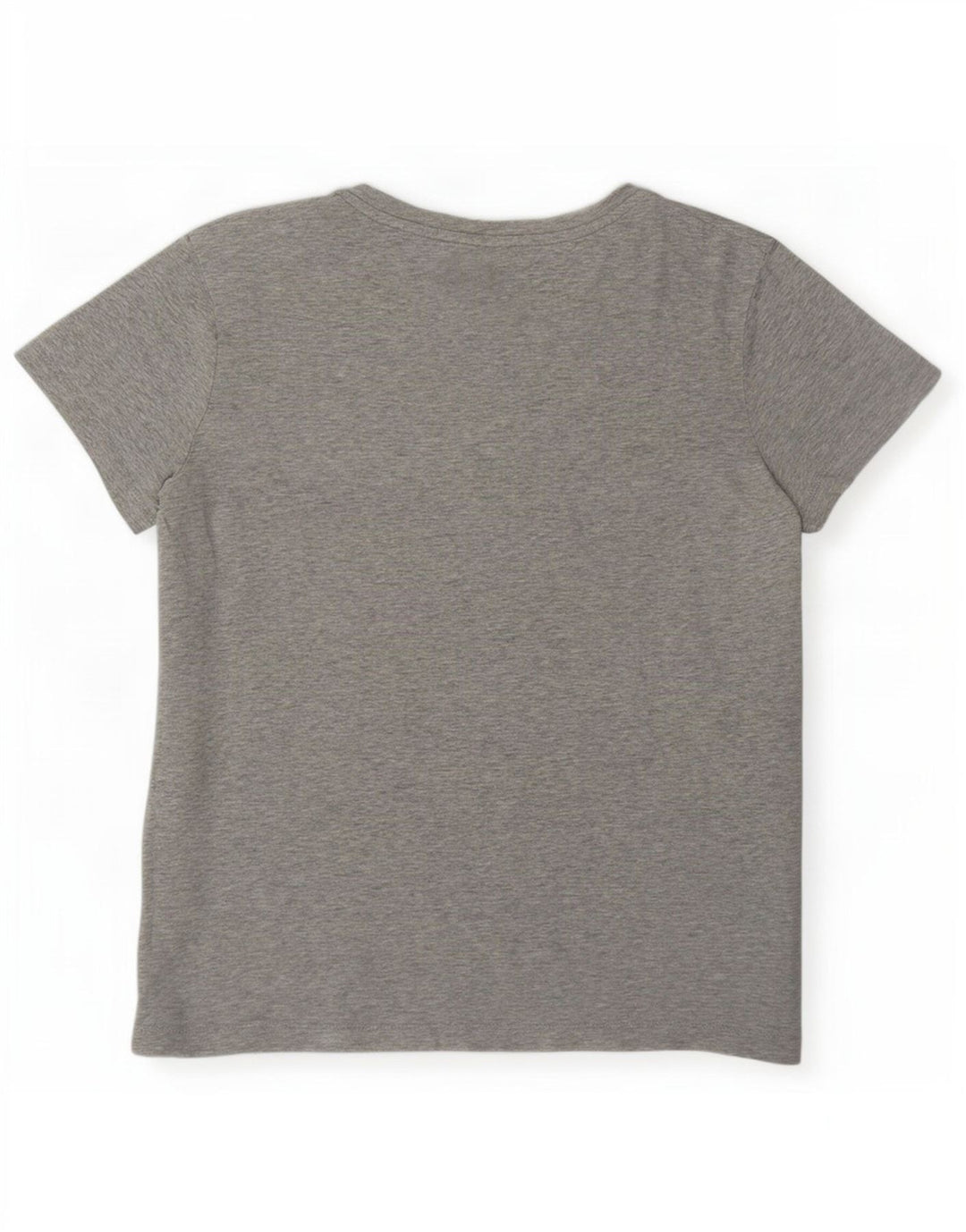 Puma Womens Graphic T-Shirt Top UK 14 Mittelgrau gefleckte Baumwolle