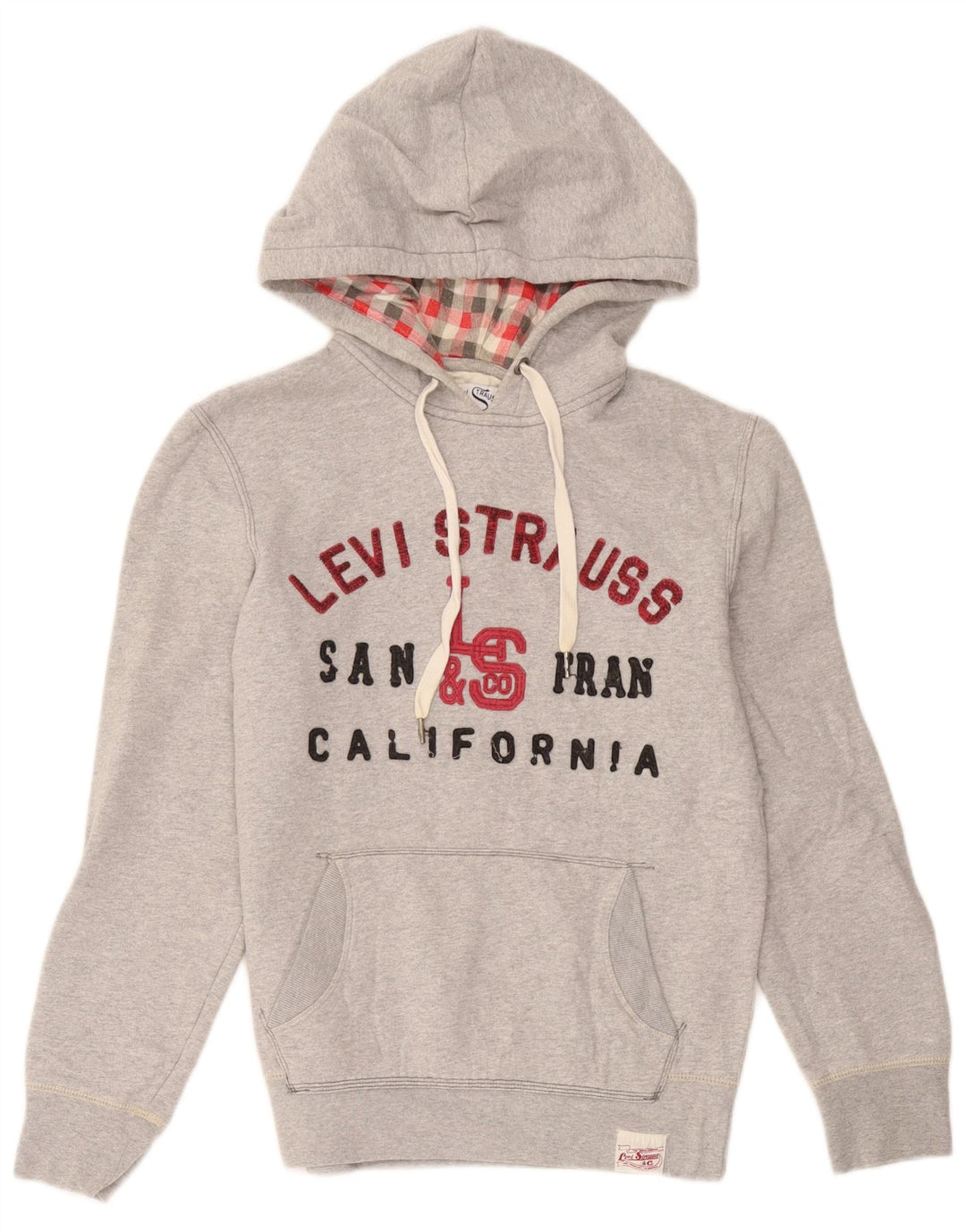 Levi's Herren-Kapuzenpullover mit Grafik, Größe S, Grau, Baumwolle