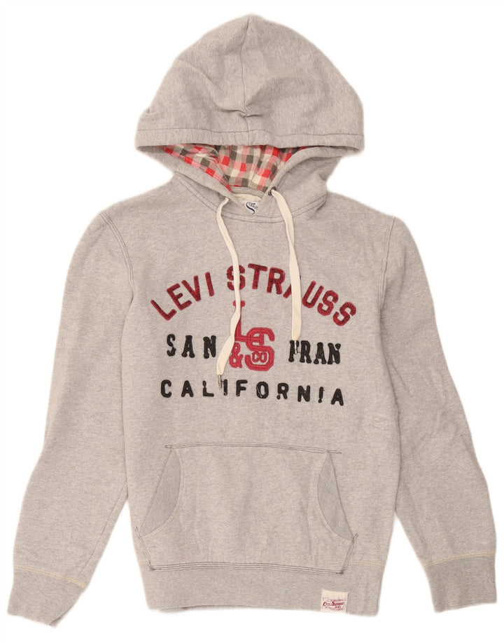 Levi's Herren-Kapuzenpullover mit Grafik, Größe S, Grau, Baumwolle