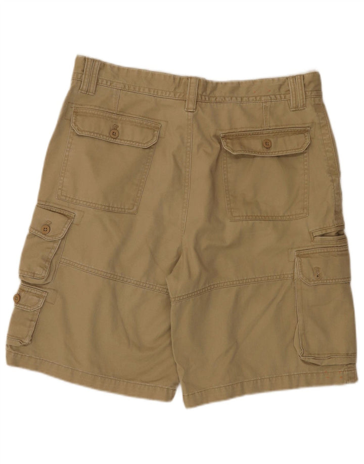 IZOD Herren Cargoshorts W36 Large Beige Baumwolle