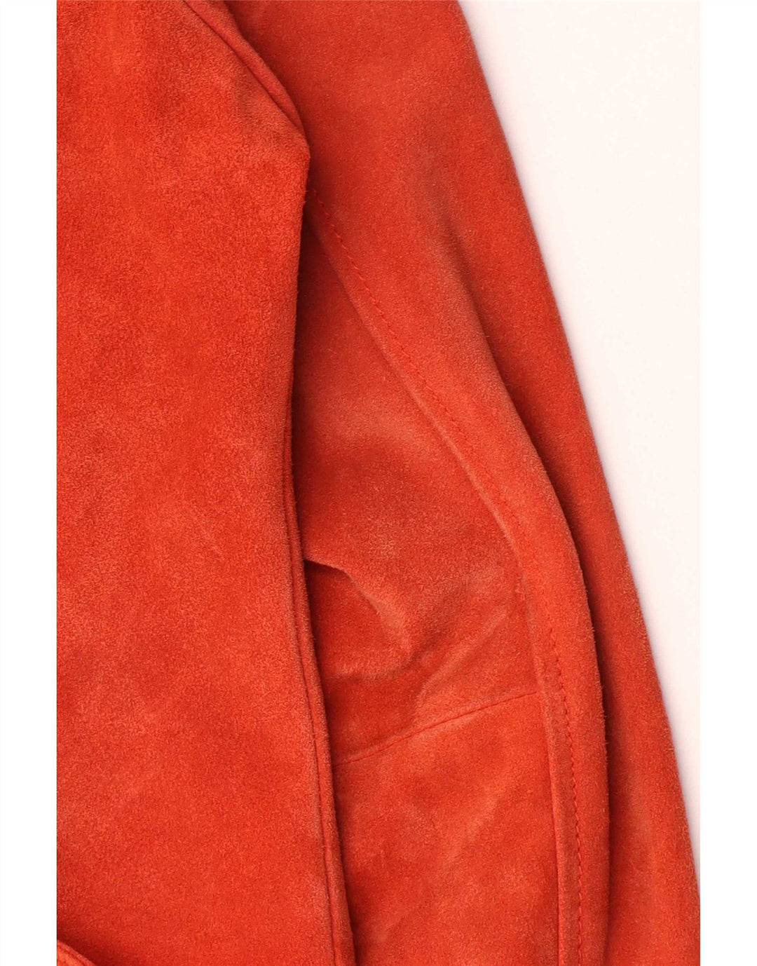 Topshop Damen-Bikerjacke aus Wildleder, Gr. 16, großes rosafarbenes Leder