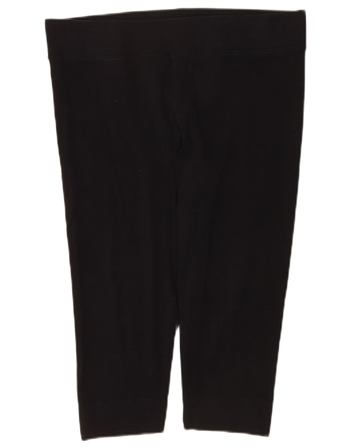 Marks & Spencer Capri-Leggings für Damen, UK 16, Größe L, Schwarz, Baumwolle