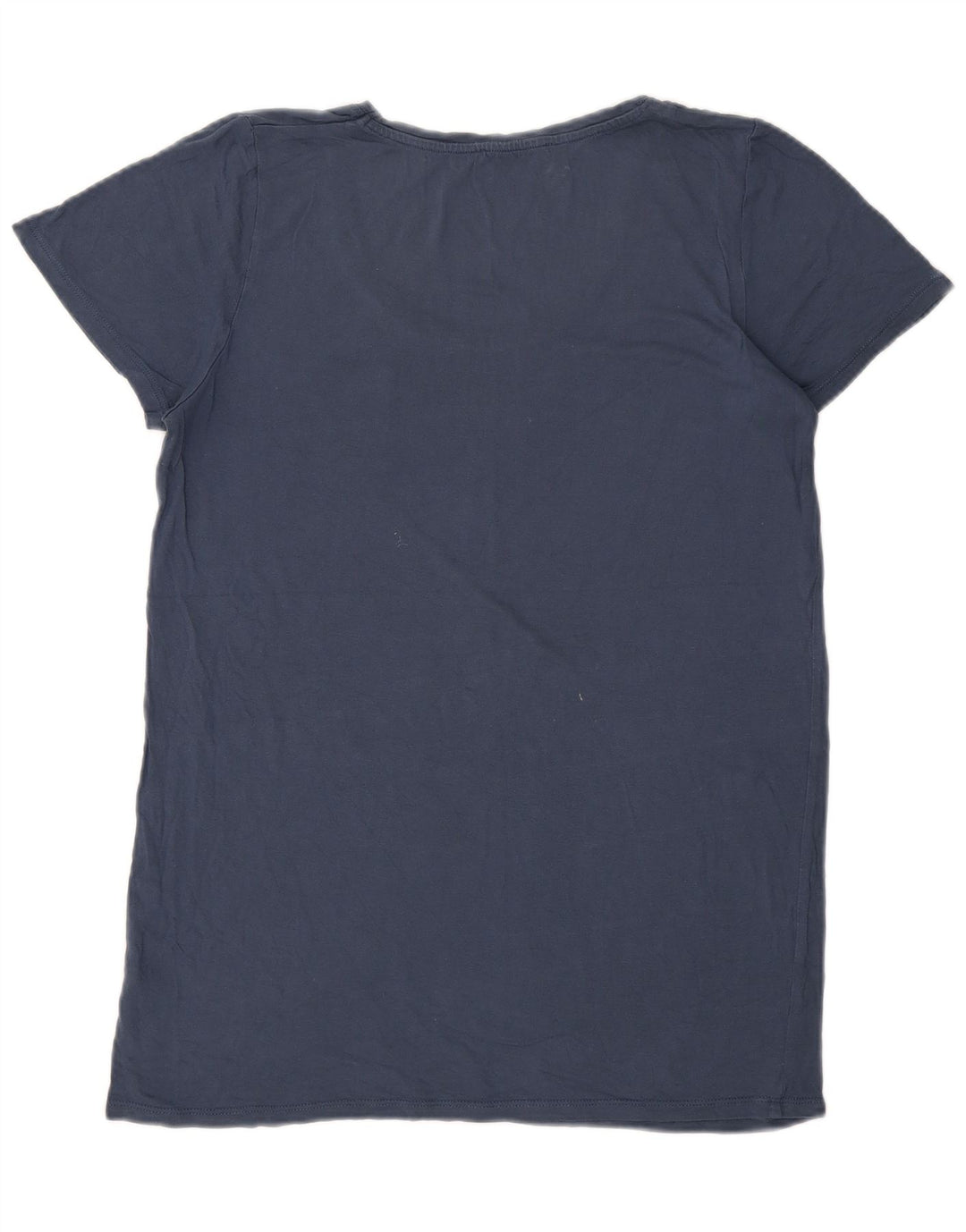 Oasis Damen T-Shirt Top UK 14 Mittelblaue Viskose