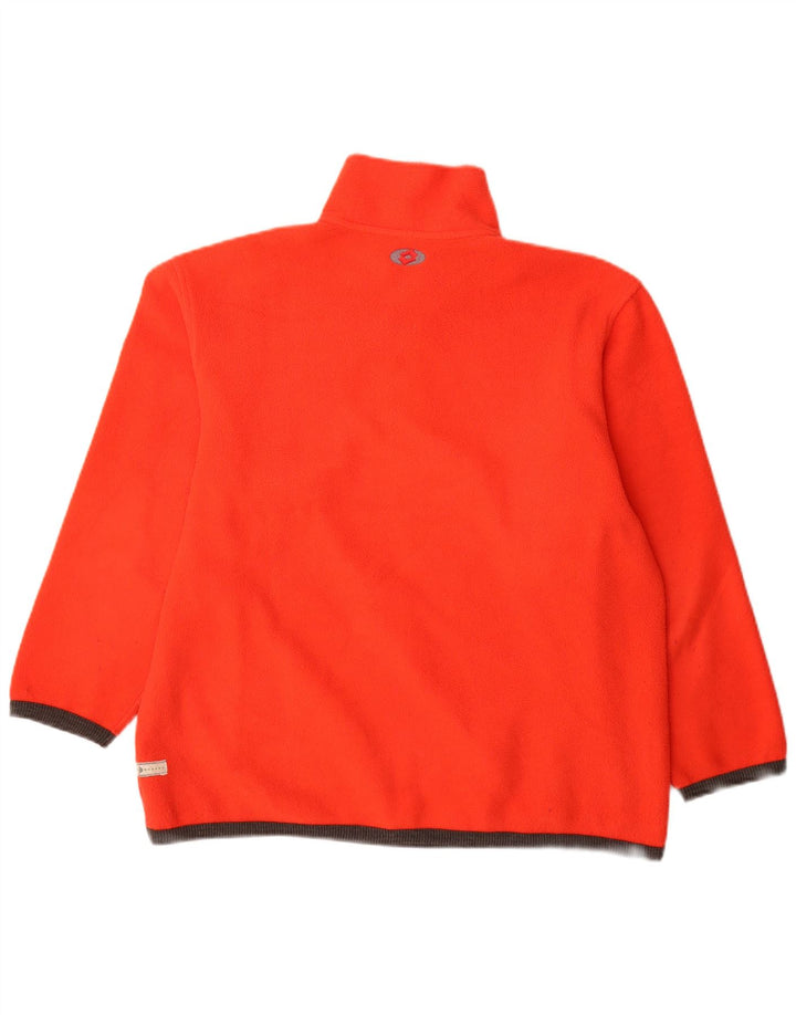 Lotto Damen-Fleecepullover mit grafischem Reißverschluss und Halsausschnitt, UK 14, Mittelorange, Polyester