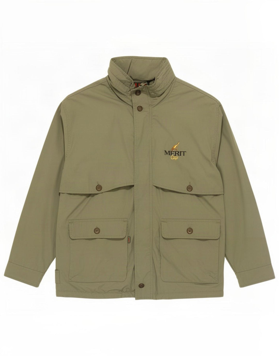 Slam Herren-Utility-Jacke mit Kapuze, UK 40, großes Khaki-Polyester