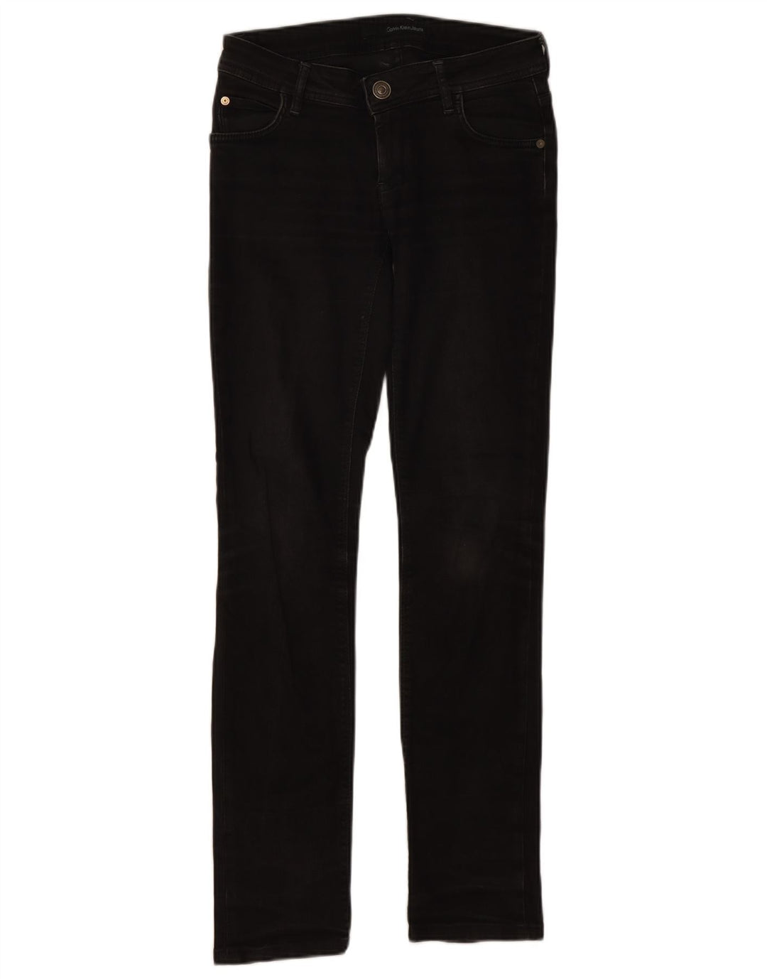 Calvin Klein Damen Skinny Jeans W28 L30 Schwarz