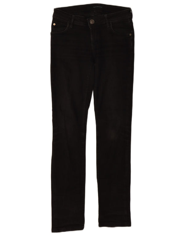 Calvin Klein Damen Skinny Jeans W28 L30 Schwarz