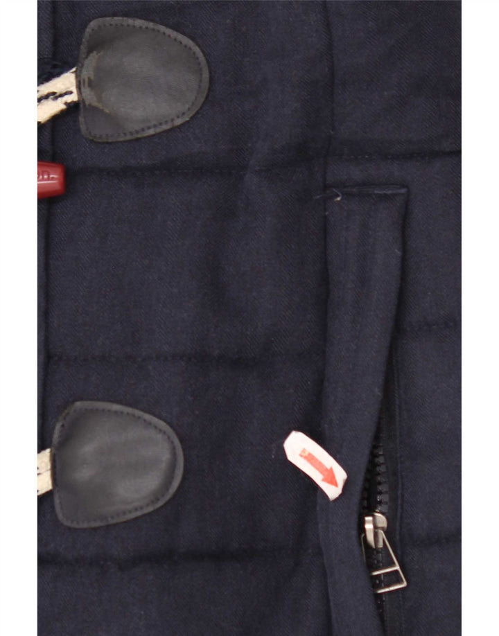 Superdry Wattierte Duffle-Jacke mit Kapuze für Damen, UK 12, Mittelmarineblau