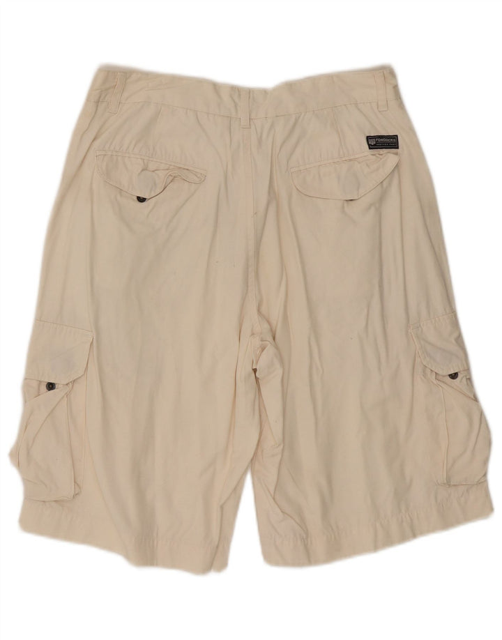 Fordocks Herren Cargoshorts IT 46 Small W30 Off White Cotton