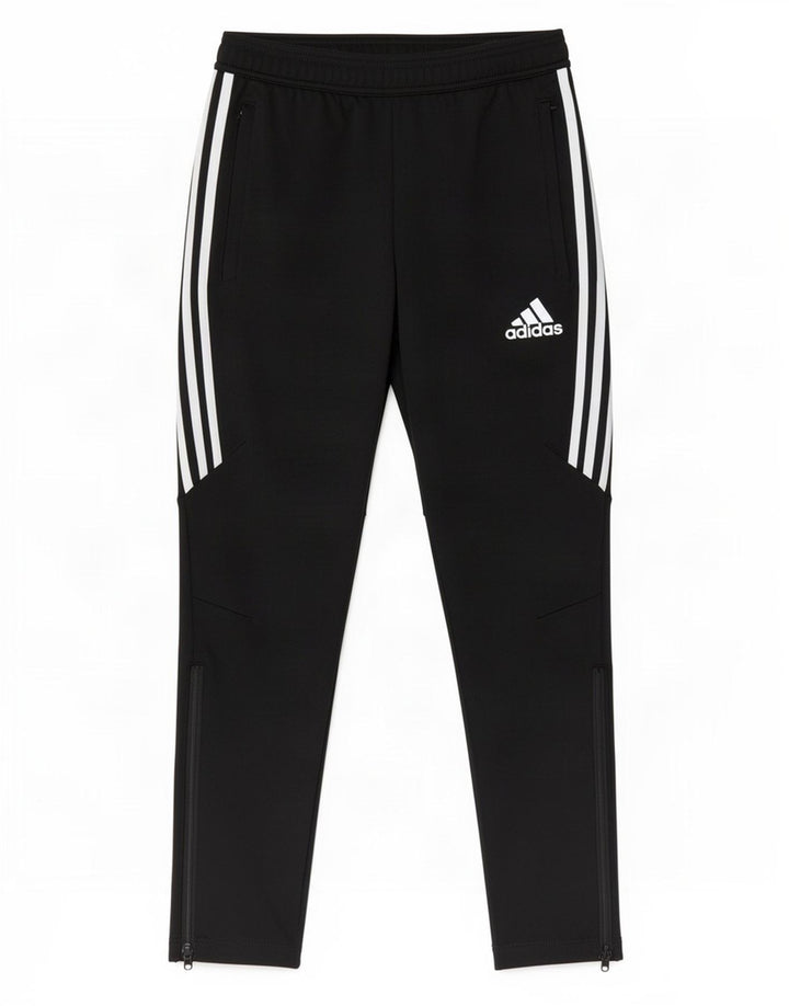 Adidas Damen Climalite Trainingshose UK 10 Small Schwarz Polyester
