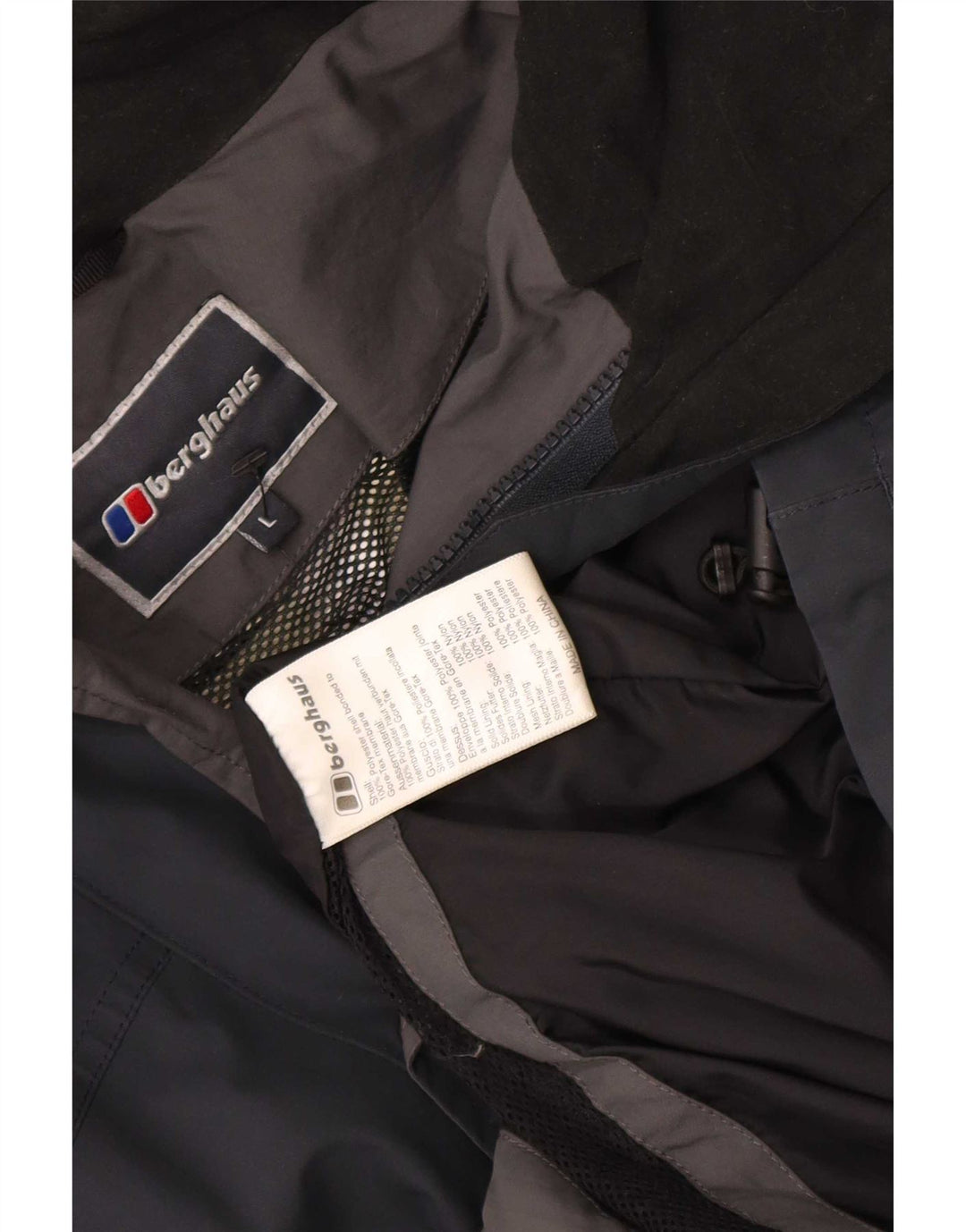 Berghaus Herren-Regenjacke mit Kapuze, UK 40, Größe L, Marineblau, Polyester