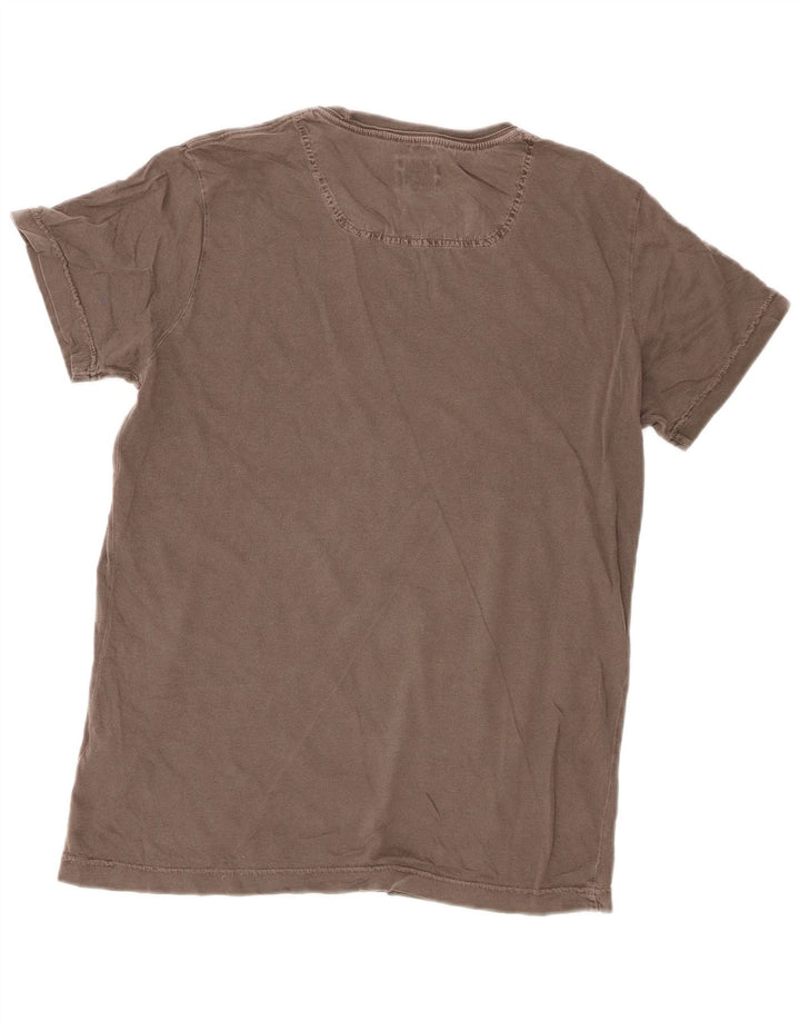 Diesel Herren-T-Shirt mit Grafik, mittelgraue Baumwolle