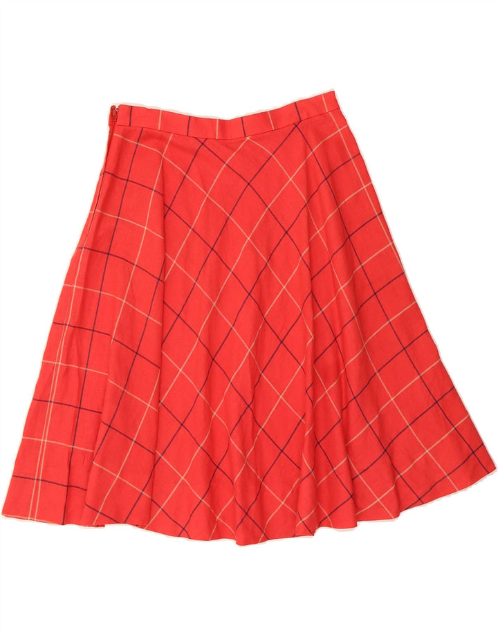 VINTAGE Womens A-Line Skirt IT 46 Large W28  Red Check Vintage Vintage and Second-Hand Vintage from Messina Hembry 