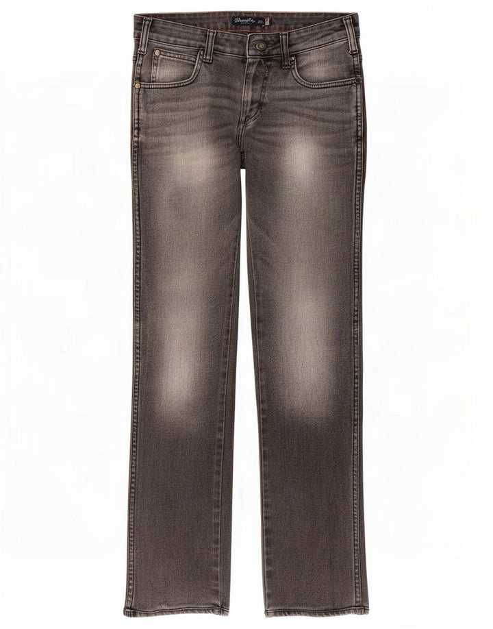 Wrangler Herren Skanders Straight Jeans W30 L30 Graue Baumwolle