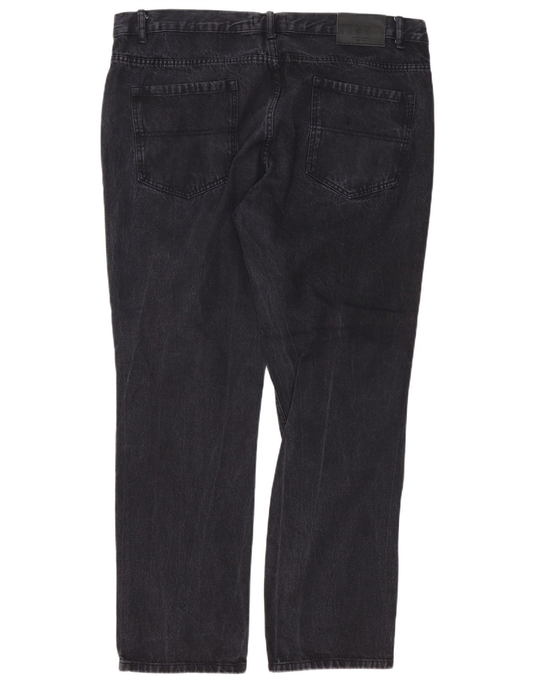 Pierre Cardin Herren Straight Jeans W40 L31 Schwarze Baumwolle