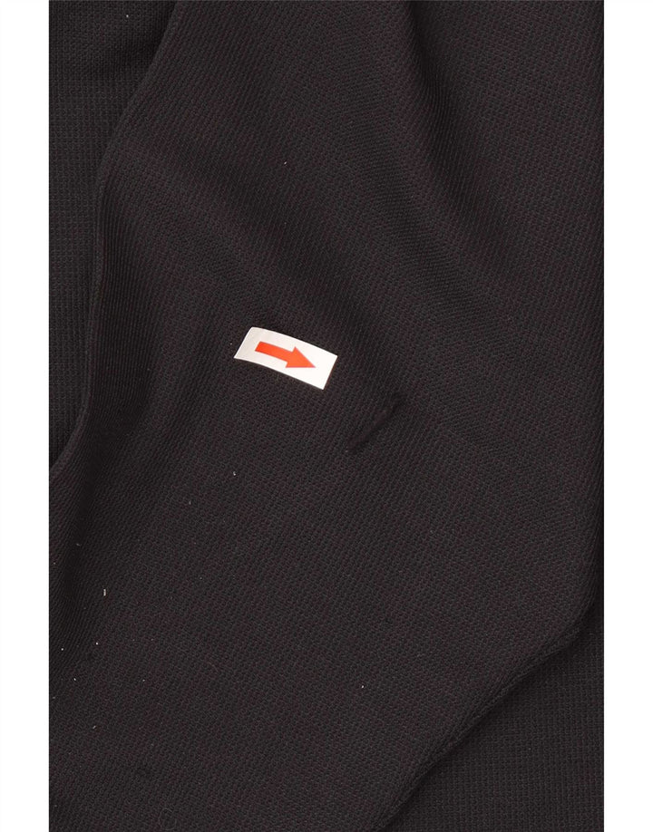 Jordan Herren Graphic Top Langarm UK 42/44 Large Schwarz Polyester