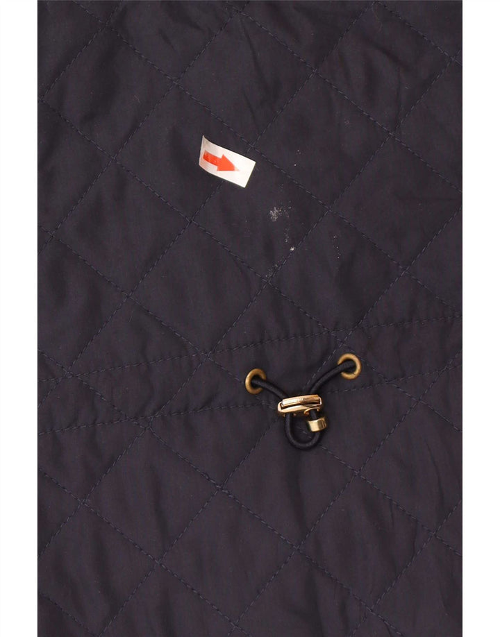 Zara Damen Steppweste UK 18 XL Marineblau