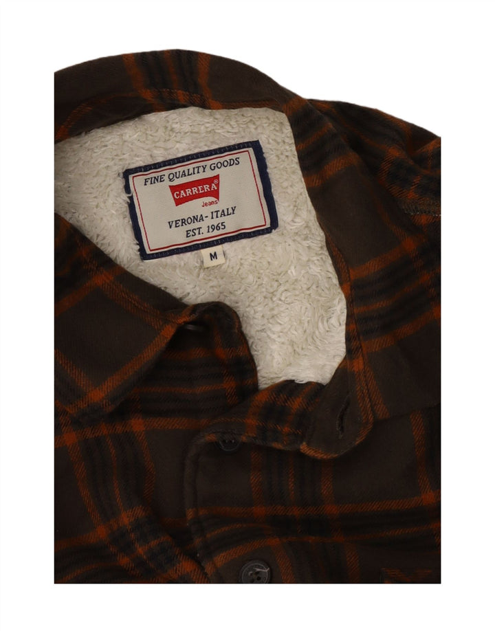 Carrera Herren Lumberjack Flanellhemd Mittelbraun kariert