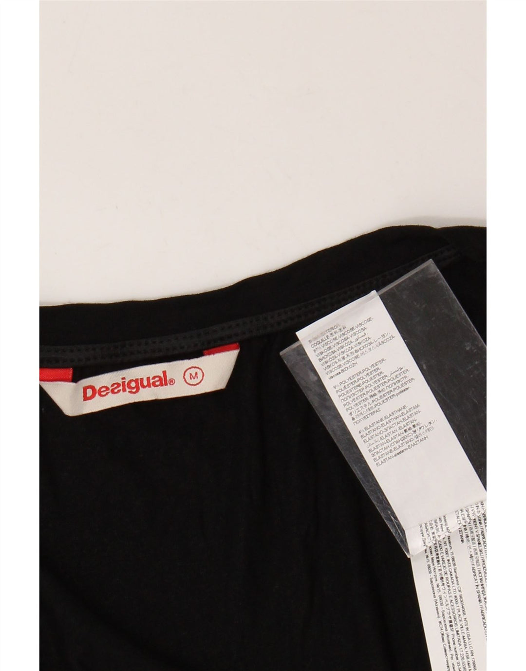 DESIGUAL Grafisches ärmelloses Damen-Blusenoberteil UK 12 Mittelschwarz geblümt