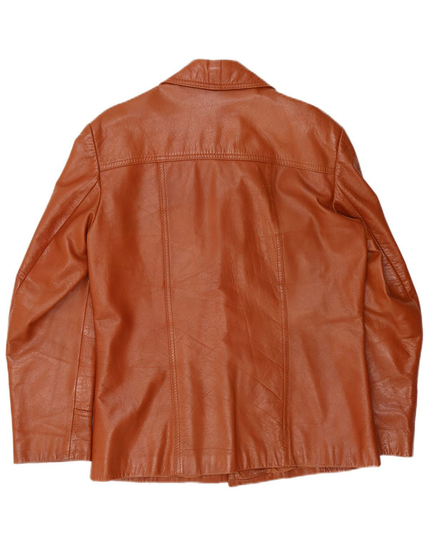 Vintage Herren Lederjacke UK 38 Mittelbraun