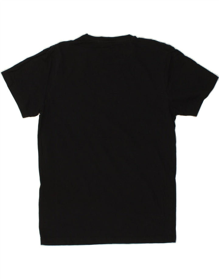 JACK & JONES Mens Graphic T-Shirt Top Medium Black Cotton Vintage Jack & Jones and Second-Hand Jack & Jones from Messina Hembry 