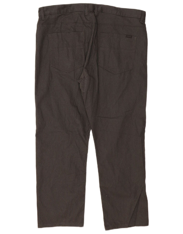 CALVIN KLEIN Herren Slim Fit Freizeithose W36 L30 Schwarze Baumwolle