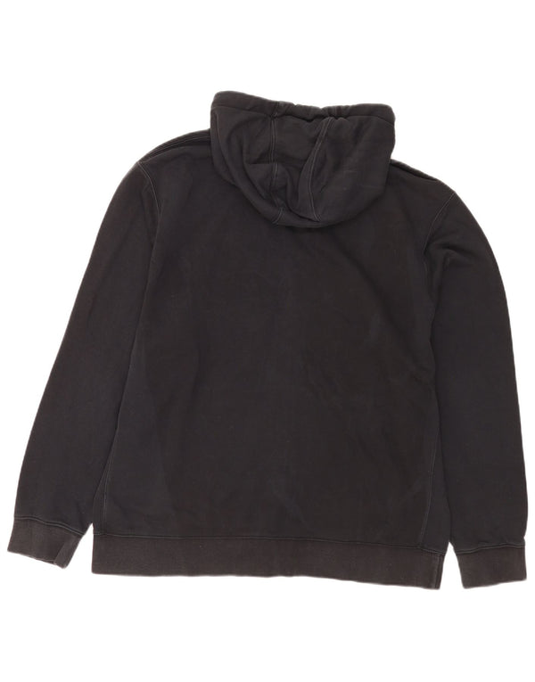 Nike Herren-Kapuzenpullover mit Reißverschluss, XL, schwarze Baumwolle