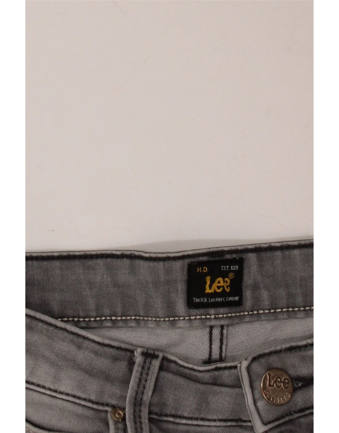 LEE Damen Slim Jeans W28 L28 Grau