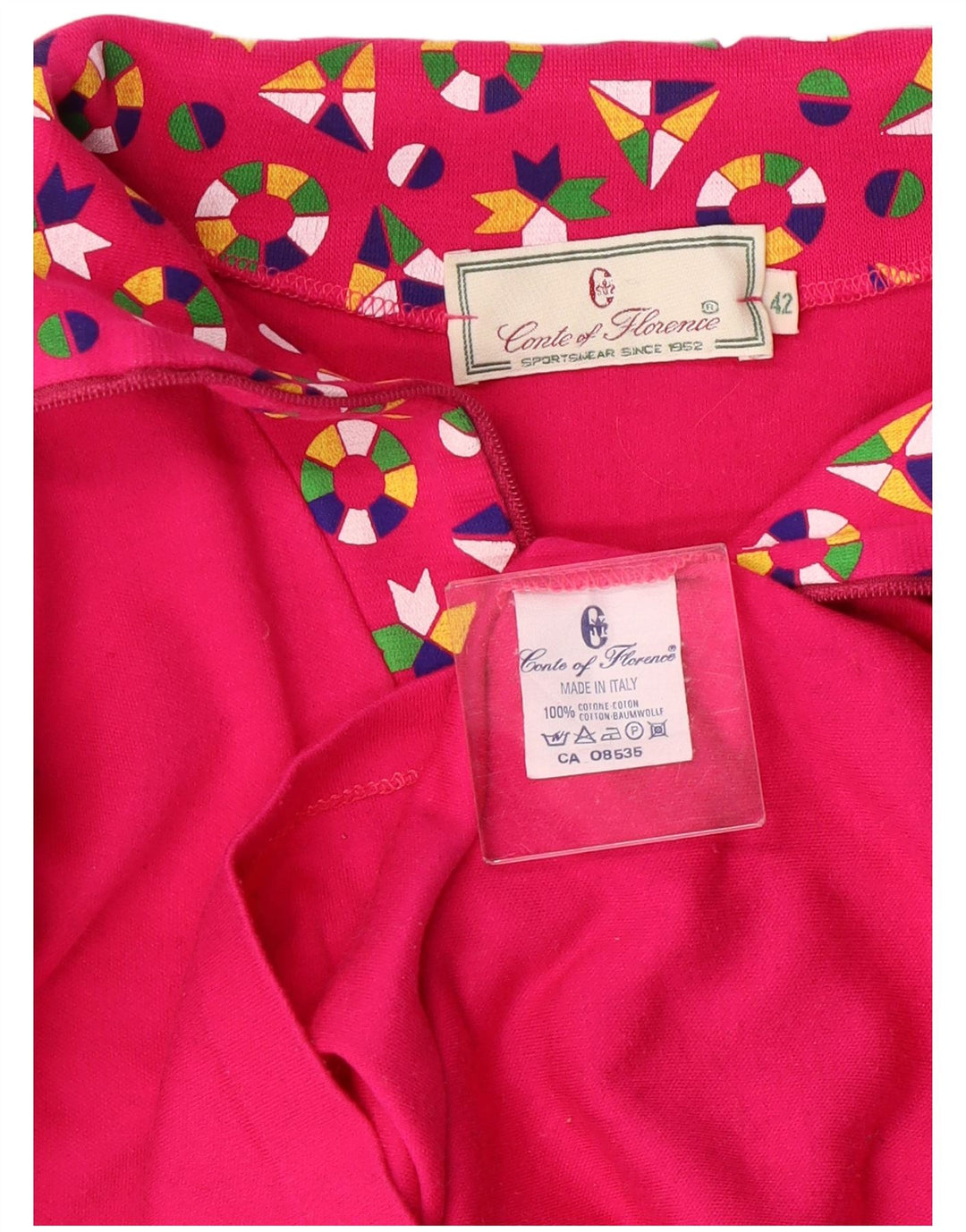 Conte of Florence Damen Top Langarm IT 42 Mittelrosa Baumwolle