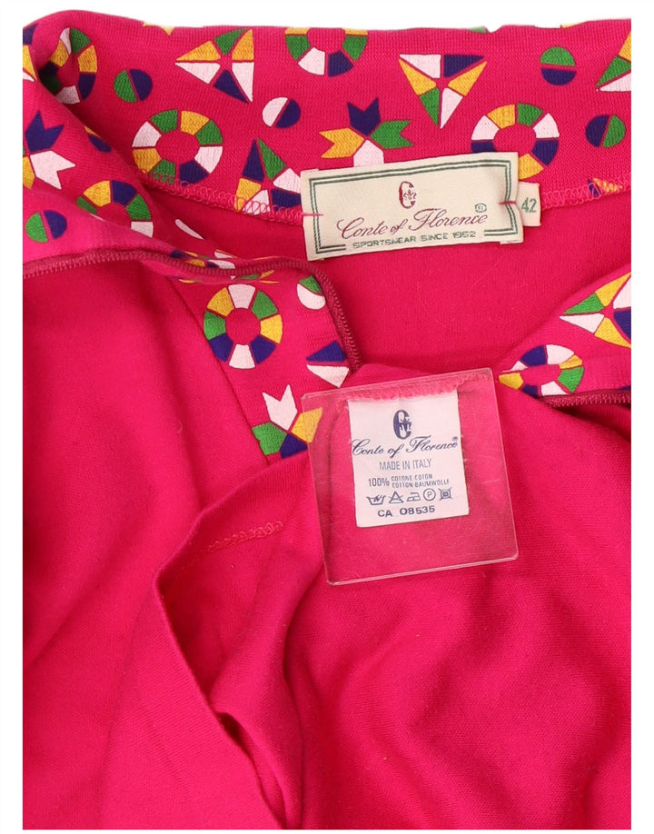 Conte of Florence Damen Top Langarm IT 42 Mittelrosa Baumwolle