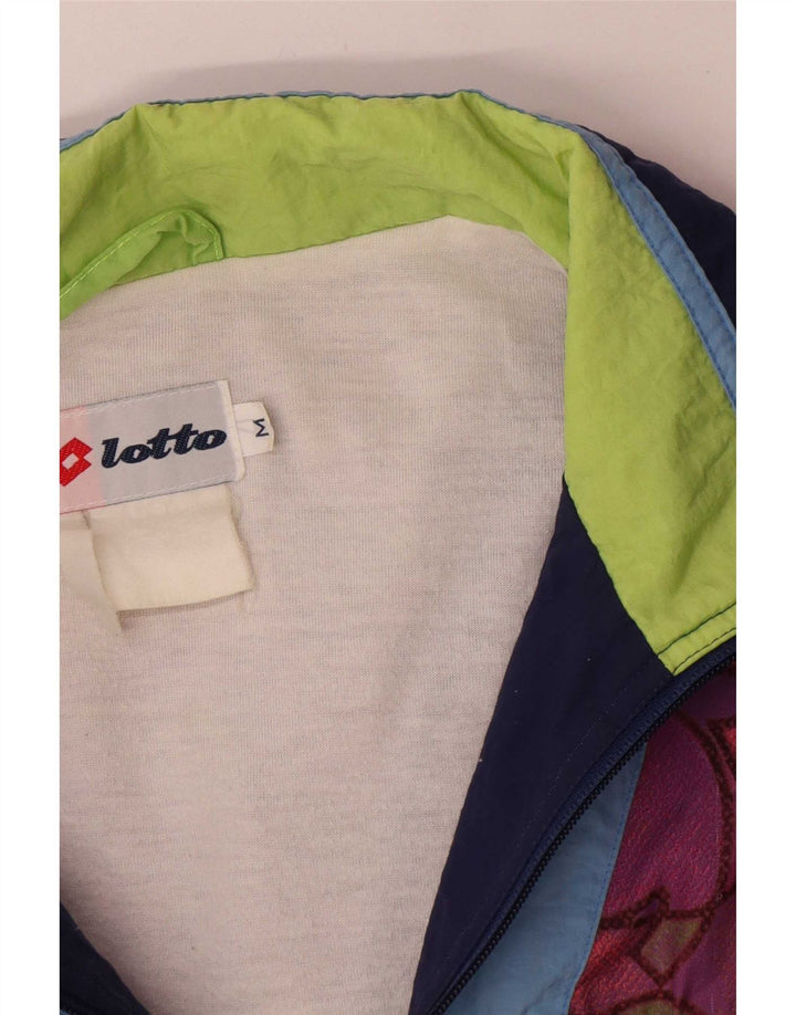 Lotto Herren-Trainingsanzugoberteil mit Grafik, mittleres Marineblau, Farbblock