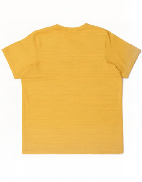 Nike Herren Dri Fit Standard T-Shirt Top Small Gelb Polyester