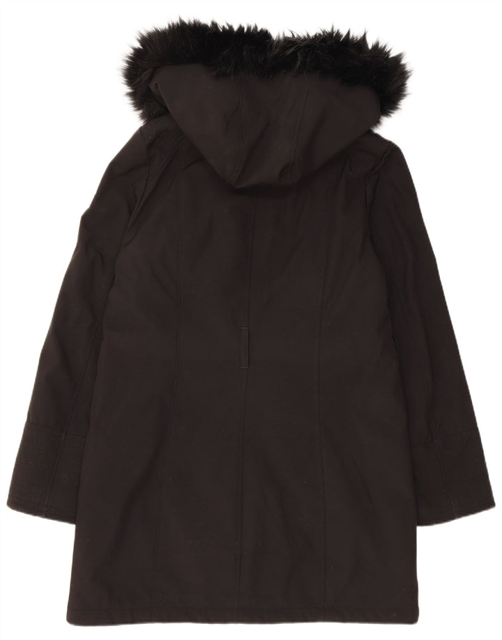 Dkny Damen-Parka mit Kapuze, UK 10, Größe S, Schwarz, Polyester