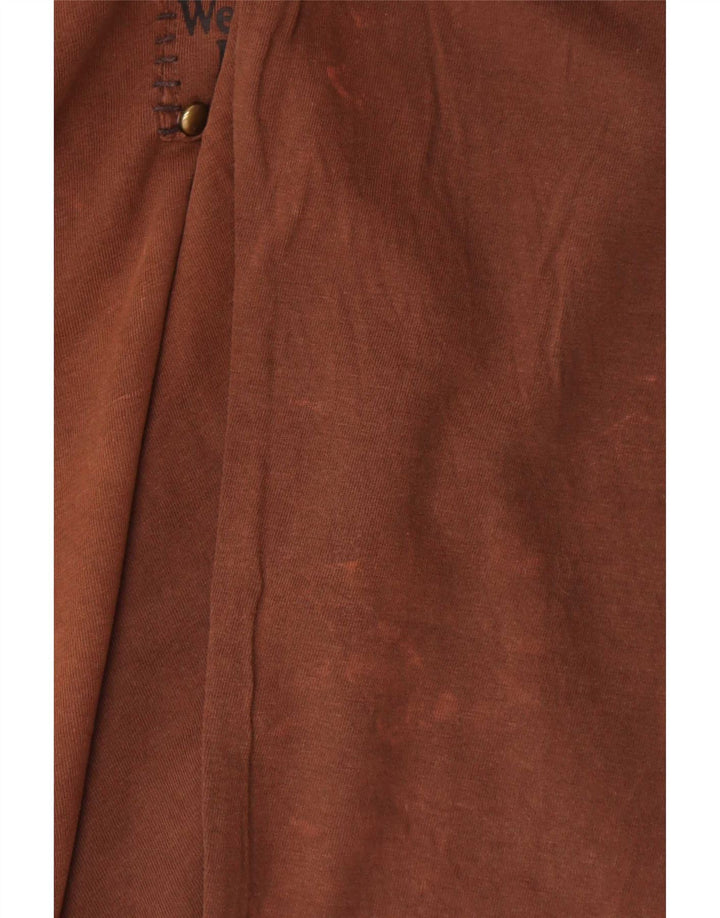 Bromfield Herren Top Langarm 2XL Braun Baumwolle