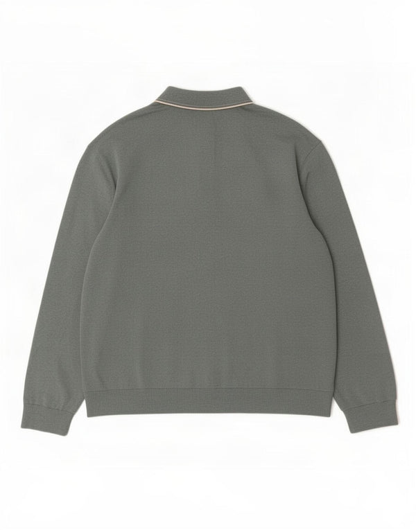 Marks & Spencer Herren-Pullover mit Rollkragen, 2XL, grüne Baumwolle