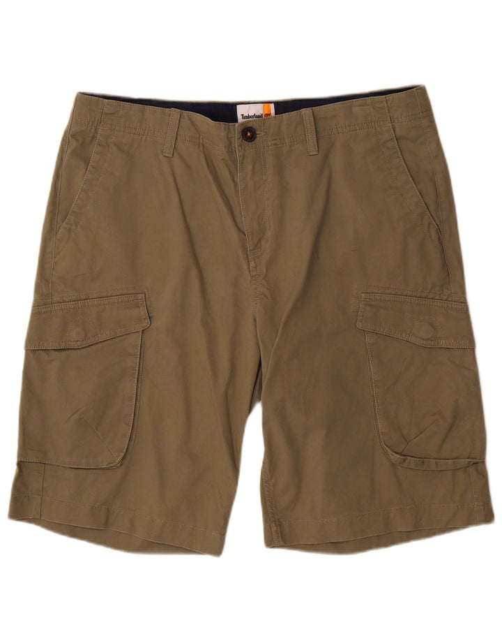 Timberland Herren Cargoshorts W36 Large Khaki Baumwolle