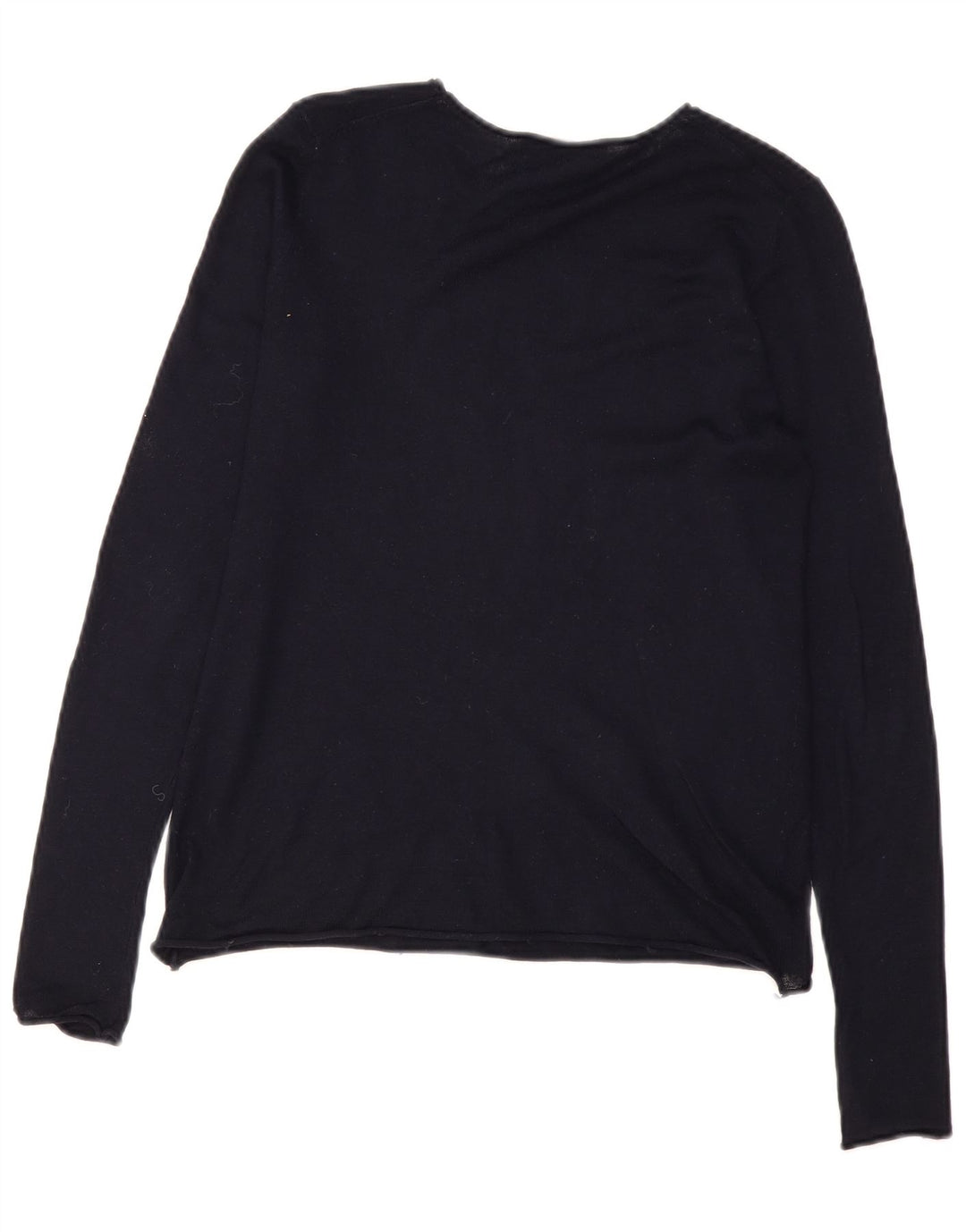 Zara Damen-Pullover mit U-Boot-Ausschnitt, Gr. 12, mittleres Marineblau