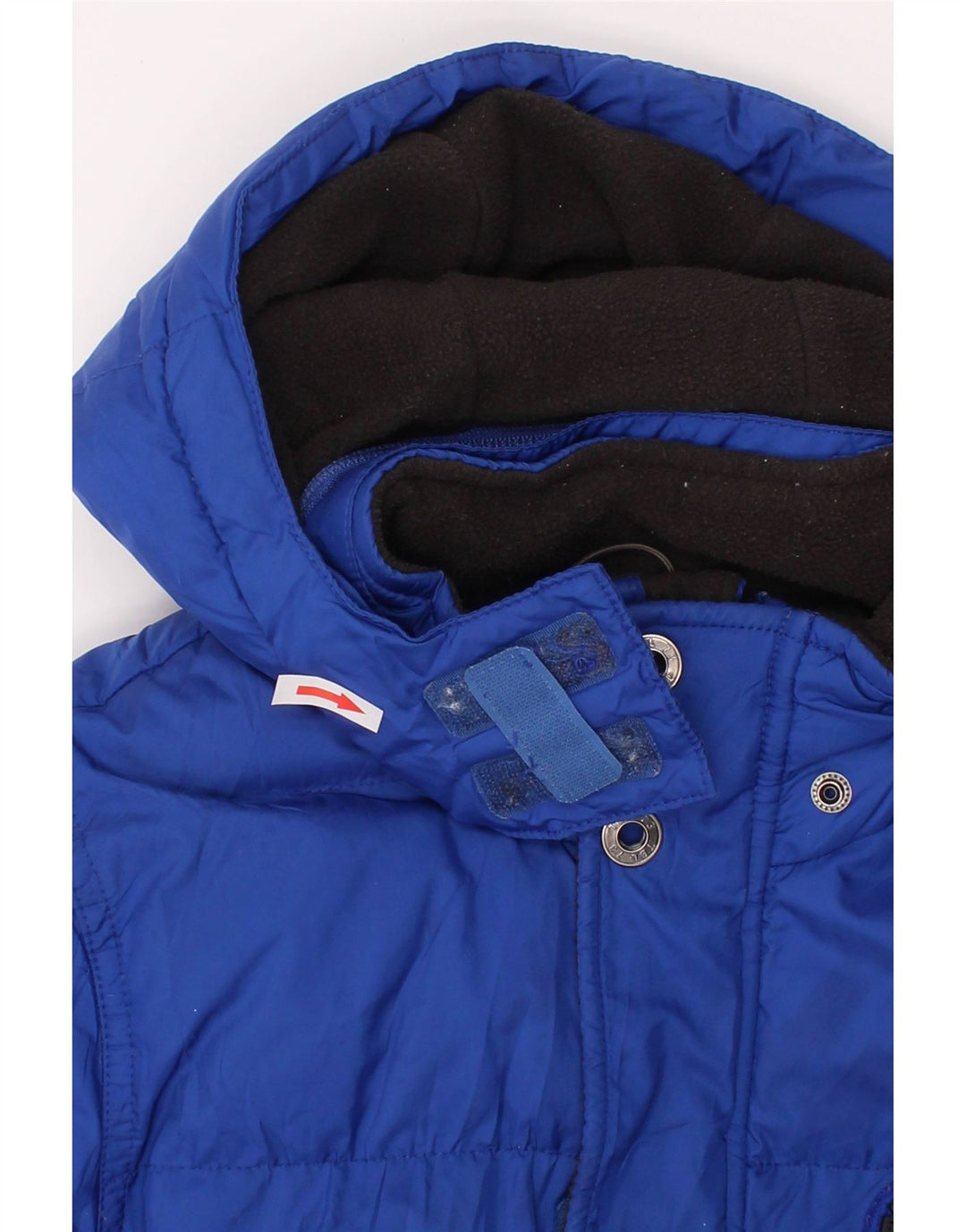 TIMBERLAND Wattierte Jungenjacke mit Kapuze, 5–6 Jahre, blaues Polyester