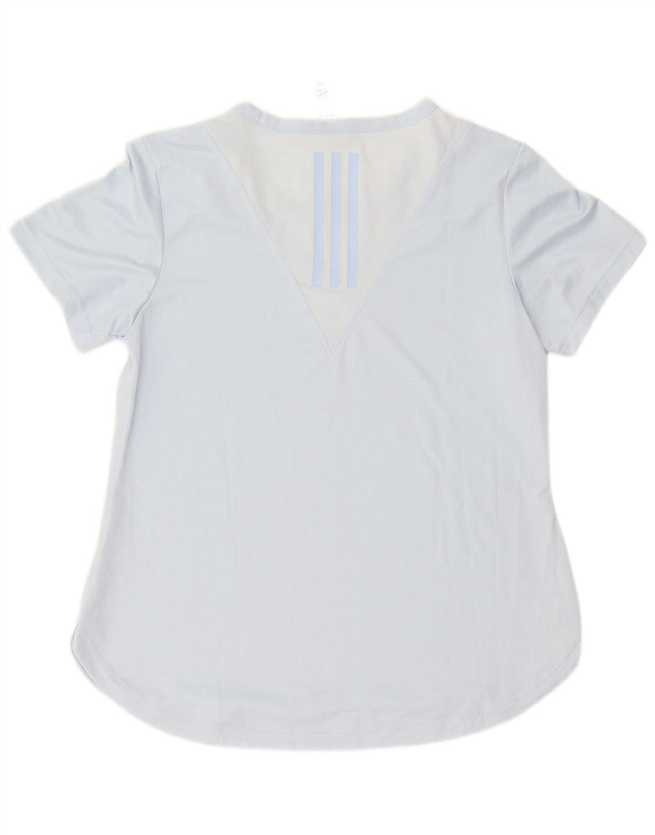 ADIDAS Damen Grafik T-Shirt Top UK 16/18 Large Blau